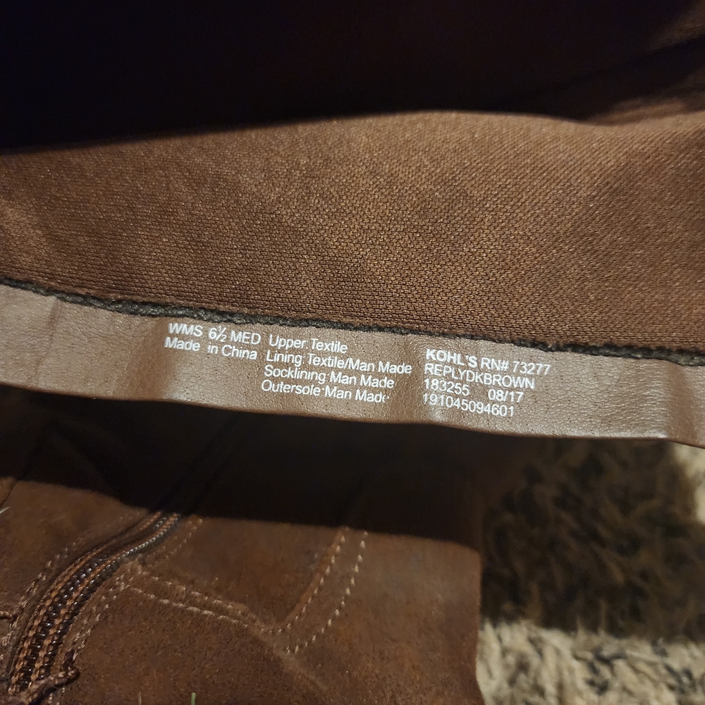 Kohl's Brown Combat & Moto Boots